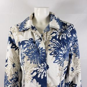Eddie Bauer floral jacket sz L